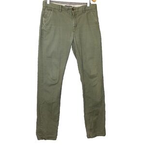 Skinny‎ Chino Twill Pants Mens 32x30 Olive Work Street Outdoorsy HAWKINGS McGILL